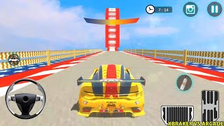Extreme City Gt Car Stunts - All Cars Unlocked - Yellowe Renault GT Car Driving Simulator Gameplay screenshot 5