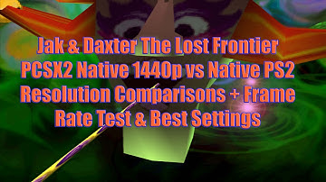 Jak & Daxter TLF PCSX2 Native 1440p vs Native PS2 Resolution Comparisons + Frame Rate Test
