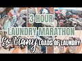 OVER 3 HOURS OF LAUNDRY MOTIVATION | EXTREME LAUNDRY MARATHON 2021 | LAUNDRY ROUTINE MARATHON