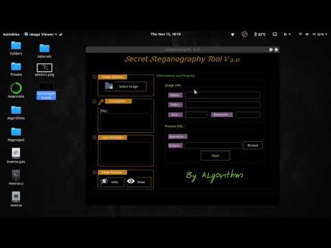 [SOON] Project python : Steganography tool with python & pyQt5