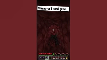 Whenever I Need Quartz #minecraft #nether #ancient #funny #comedy