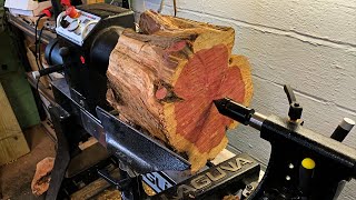 Woodturning a Live Edge Bowl - The Cedar Flower