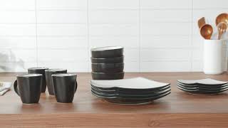Dinnerware Set, Soft Square, Teal Green screenshot 5
