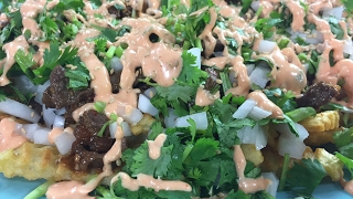 Kimchi Fries with Beef /Khoai Chien v. Kim Chi Thit Bo Xao(Vietnamese)