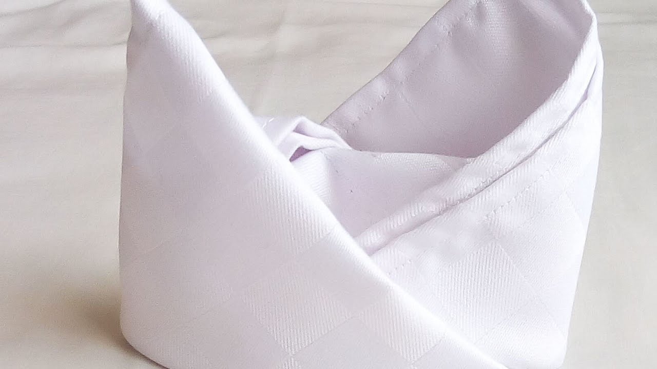 Napkin fold number mitre YouTube