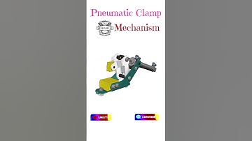 Pneumatic Clamp Mechanism #3d #automobile #3danimation #engineering #art #animation #tranding #cad