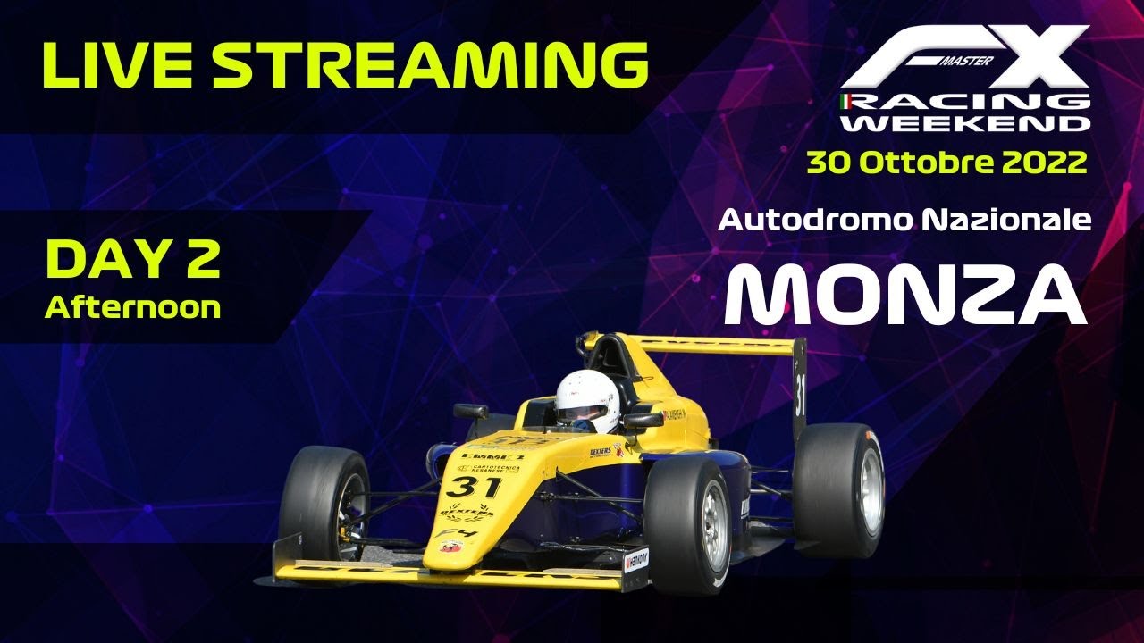 Formula X Racing Weekend Live Streaming Monza 30 Ottobre 2022
