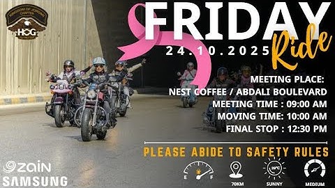 Motorcycles Ride - H.O.G. Jordan Chapter - 24 October 2025