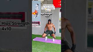 One Exercise for Hips, Knees, Ankles &amp; Core💪Full Stability Move🔥#exercise #Hips #knee #core #ankle
