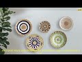 1005005912827467 Boho Woven Wall Basket Decor Seagrass RusticNatural Round Wall Hanging