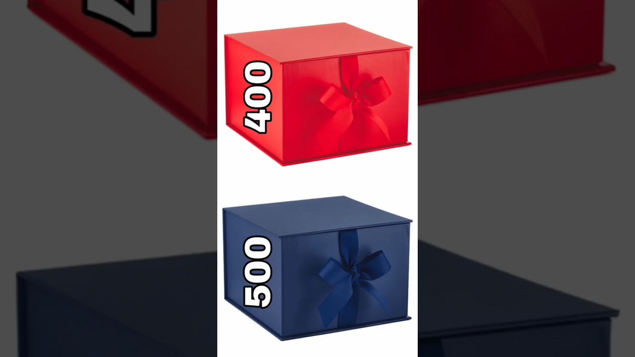 400 vs 500 choose 🎁 box 