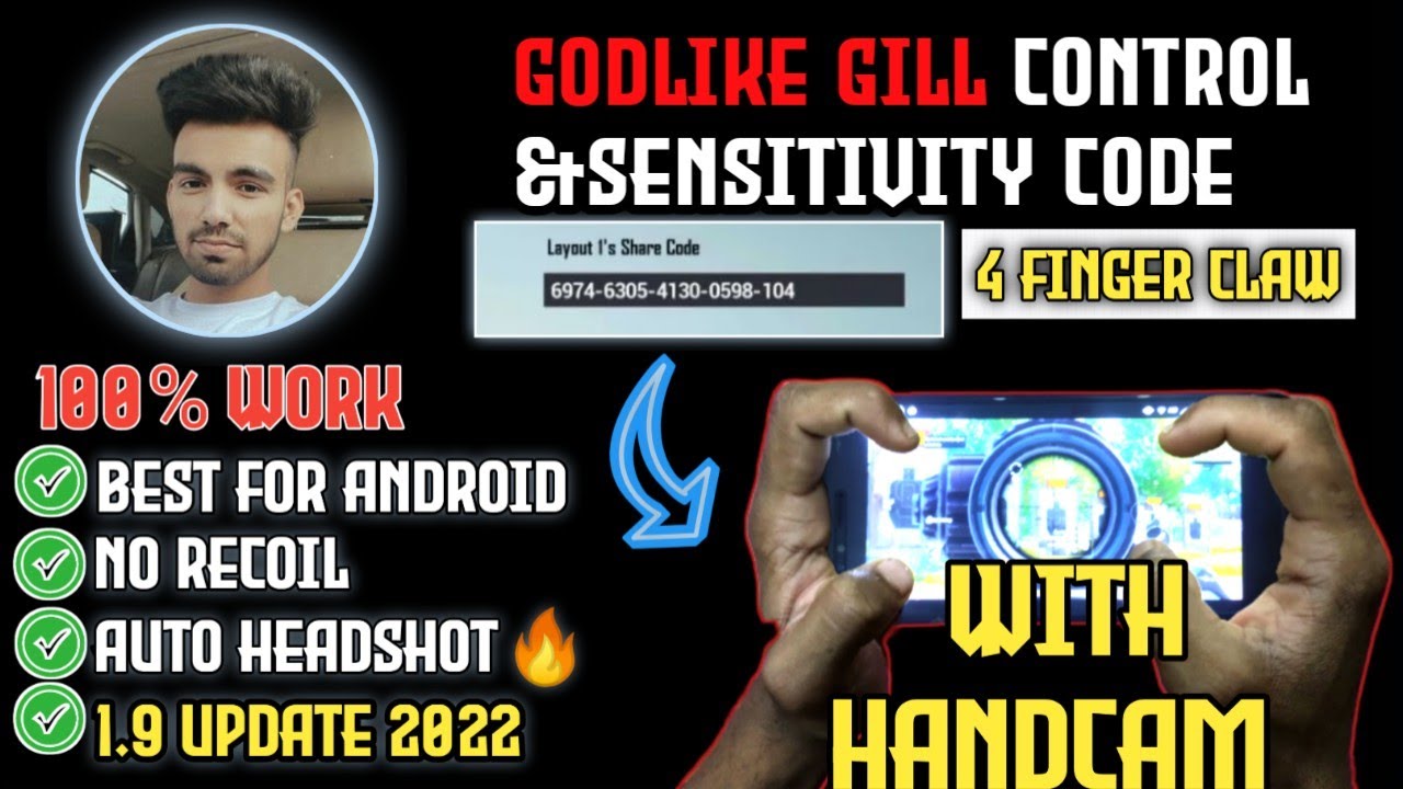 (New) Godlike Gill Latest control+ Sensitivity Code |Bgmi - YouTube