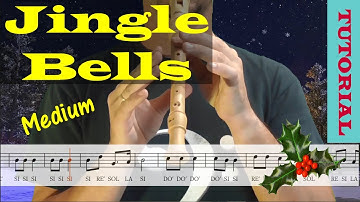 Jingle bells - Tutorial flauta con partitura | Karaoke instrumental