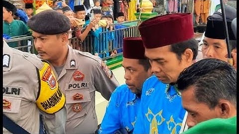 Detik2 Suasa Menunggu Kedatangan Ustadz Abdul Shomad di Masjid Nurul Huda Concong Luar