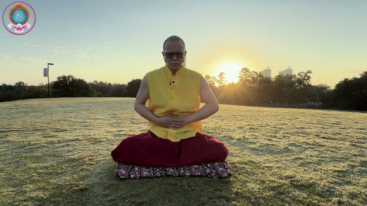 【呼吸瑜伽第三式】🏮身心吉祥迎馬年🏮 #索南久美上師 #日出晨練 #德州弘法行程