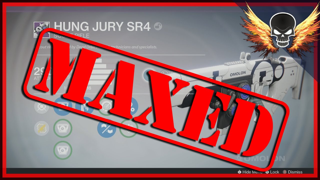 Hung Jury SR4 Maxed! Omolon Dead Orbit Legendary Scout Rifle