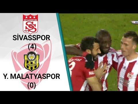 Sivasspor 4 - 0 Malatyaspor MAÇ ÖZETİ (Ziraat Türkiye Kupası Son 16 Turu İlk Maçı)