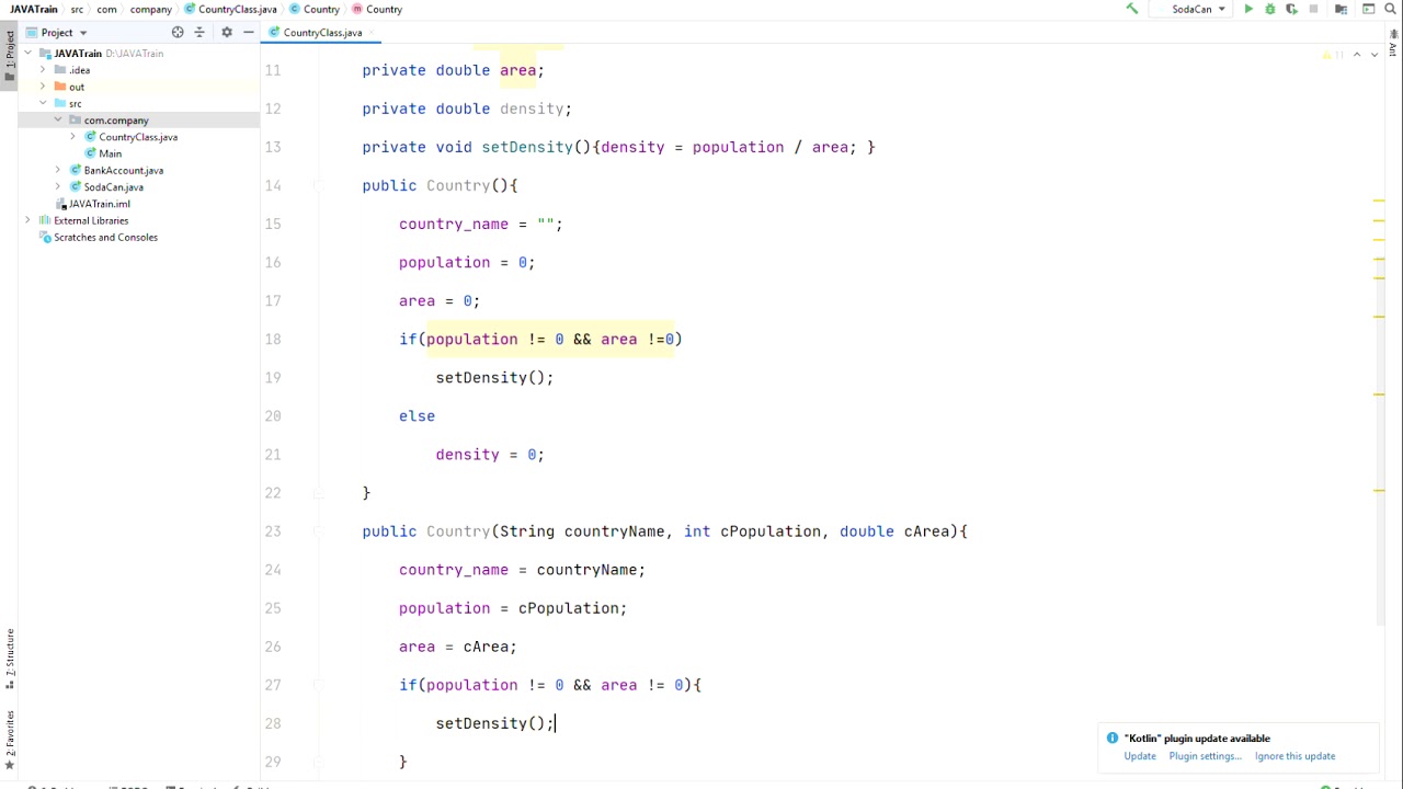 Static method in Java part#1 تدريب على OOP في جافا مع static method ...