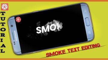 How to Make Smoke Text Reveal Animation intro in kinemaster | VIDEO EDITING KAISE KARE ?