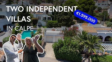 1.595.000€ Luxury Investment in Spain: 2 Villas with Panoramic Sea & Peñón de Ifach Views | Calpe