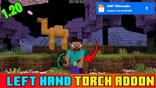 LEFT HAND TORCH IN MINECRAFT PE 1.19 \& 1.20 | How To Download Torch MCPACK