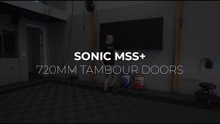 Sonic MSS+ 720 Series Wall Cabinet with Tambour Doors