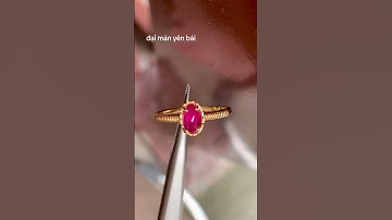 nhẫn nữ  vàng 10k - đá ruby tự nhiên chất facet. *x triệu - ib