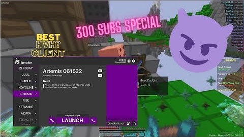 New Intent Client! | Artemis Client | Nyoxy | 300 subs special