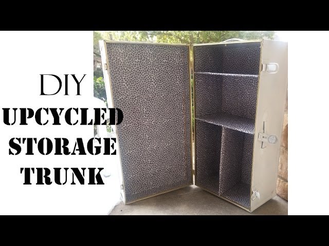 DIY Upcycled Storage Trunk- SugarStilettosStyle 