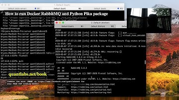 How to run Docker RabbitMQ and Python Pika package