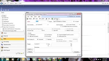 Accounts Receivable Aging in Dynamics GP