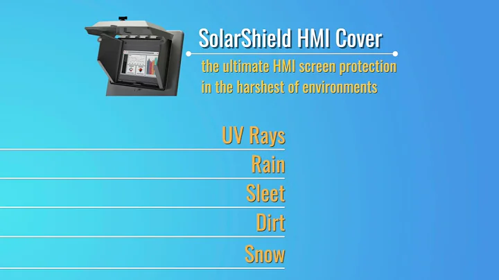 Protect Your Equipment with Solar Shield HMI Cover | Ultimate UV & Weather Defense l Zot Supply