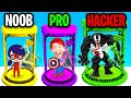 NOOB vs PRO vs HACKER In SUPERHERO LEGENDS: STRIKE TEAM!? (ALL LEVELS!)