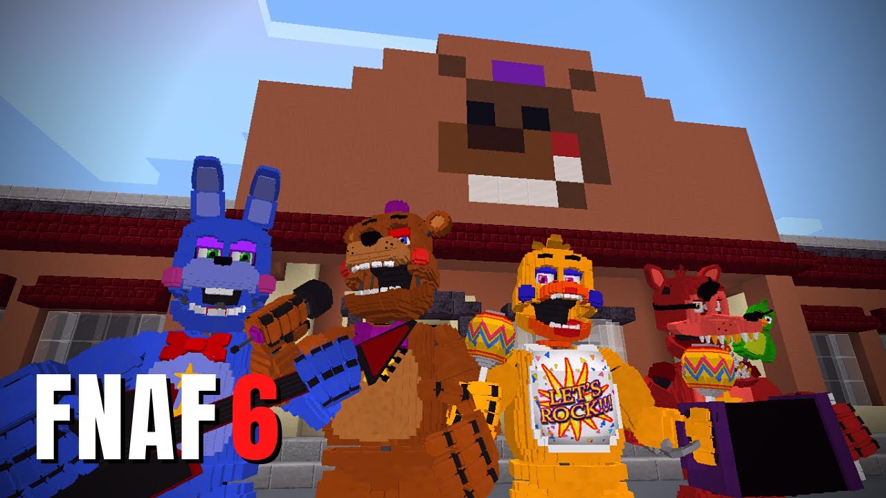 MOD FIVE NIGHTS AT FREDDYS 6 : Pizzeria Simulator Pre-BETA Di Minecraft PE  !! 