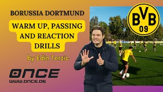 Borussia Dortmund - warm up, passing and reaction drills by Edin Terzic