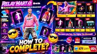 RELAY MART DISCOUNT EVENT FREE FIRE || RELAY MART UNLOCK || FREE FIRE NEW EVENT TODAY