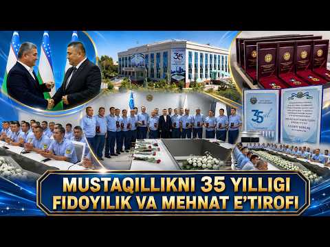 Mustaqillikni 35 yilligi fidoyilik va mehnat e'trofi II Jizzax 24