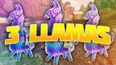 I FOUND *ALL* 3 LLAMAS IN ALMOST THE SAME SPOT IN ONE GAME! (LUCKY)