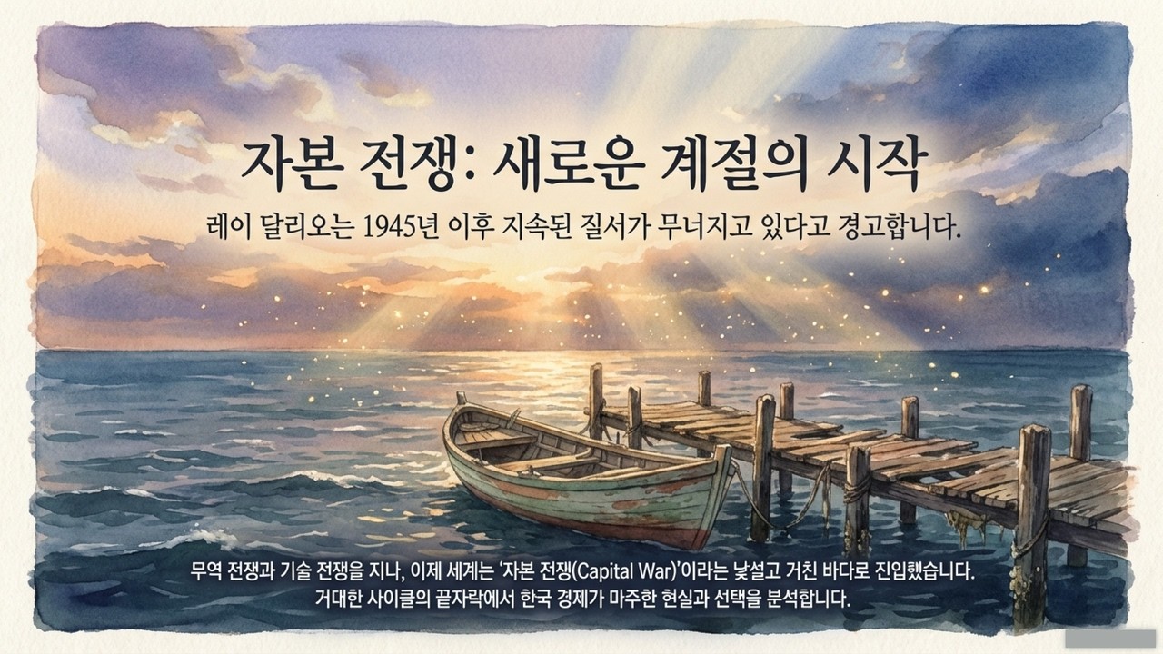 ⁣[레이 달리오의 경고] 제국의 몰락 6단계와 붕괴하는 달러 패권 속 개인의 생존법 | 자본 전쟁 시작 달러 버리고 실물 확보하라