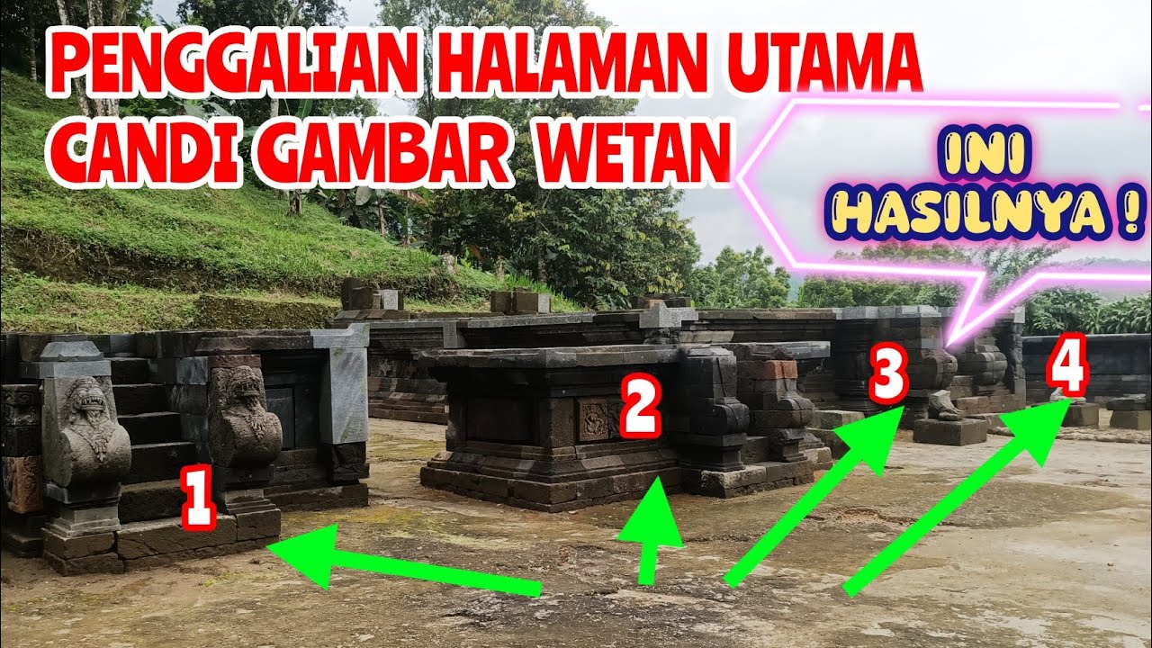 BARU DIGALI CANDI GAMBAR WETAN  BLITAR | ADA SEPARO YG MASIH TERPENDAM TANAH!
