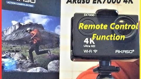 AKASO EK7000 Action Camera - Remote Control Function