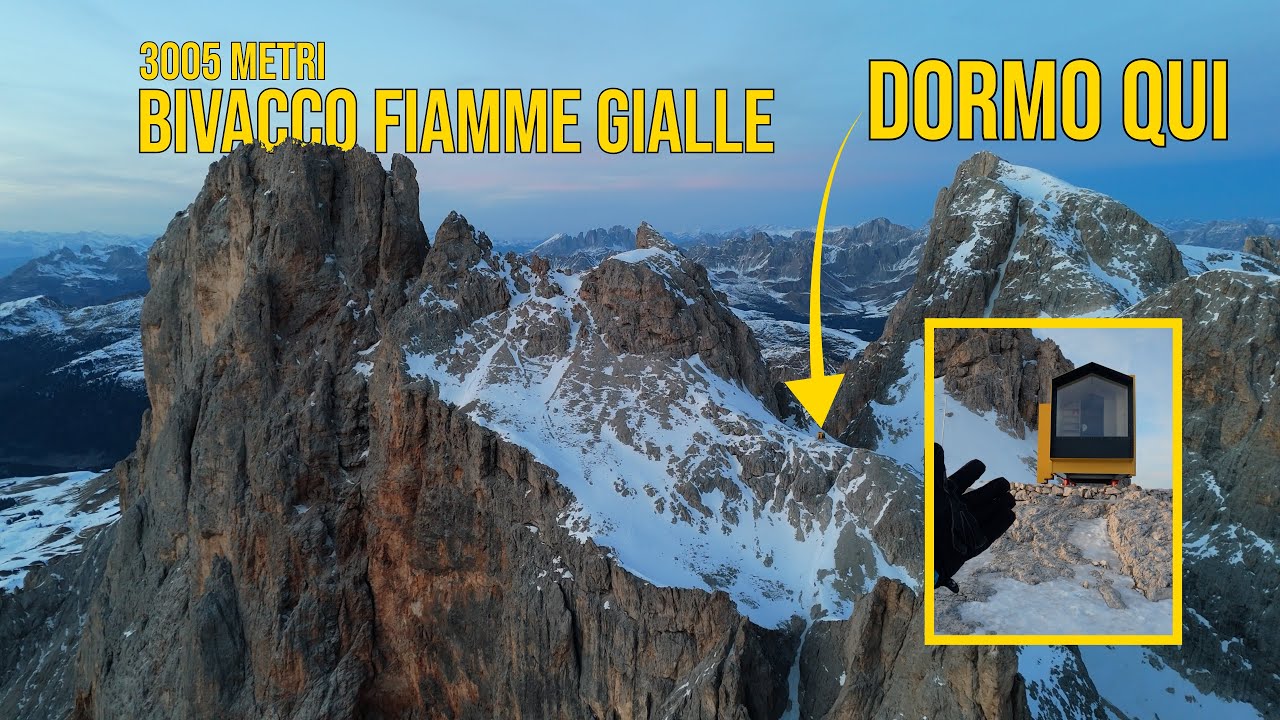 24 ORE a 3000 METRI | Notte in SOLITARIA al BIVACCO FIAMME GIALLE | DOLOMITI