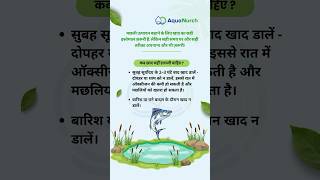 मछल उतपदन बढन क लए सझव Tips To Increase Fish Production