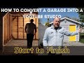 How to make a YouTube studio in your garage, start to finish.