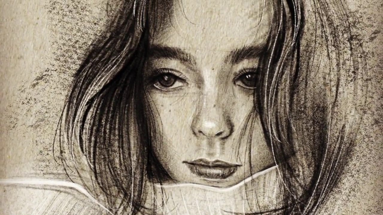 1 minute speed portrait drawing ipadpro procreate 180511 YouTube