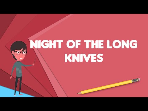 長いナイフの夜とは何ですか？、長いナイフの夜を説明し、長いナイフの夜を定義します