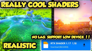 WOW!! RTX BEAUTIFUL AND REALISTIC SHADERS 1.17 1.18 MCPE !! NO LAG, SUPPORT LOW DEVICE !! Minecraft