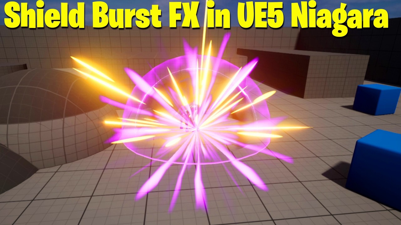 Shield Burst FX in UE5 Niagara Tutorial | Download Files - YouTube