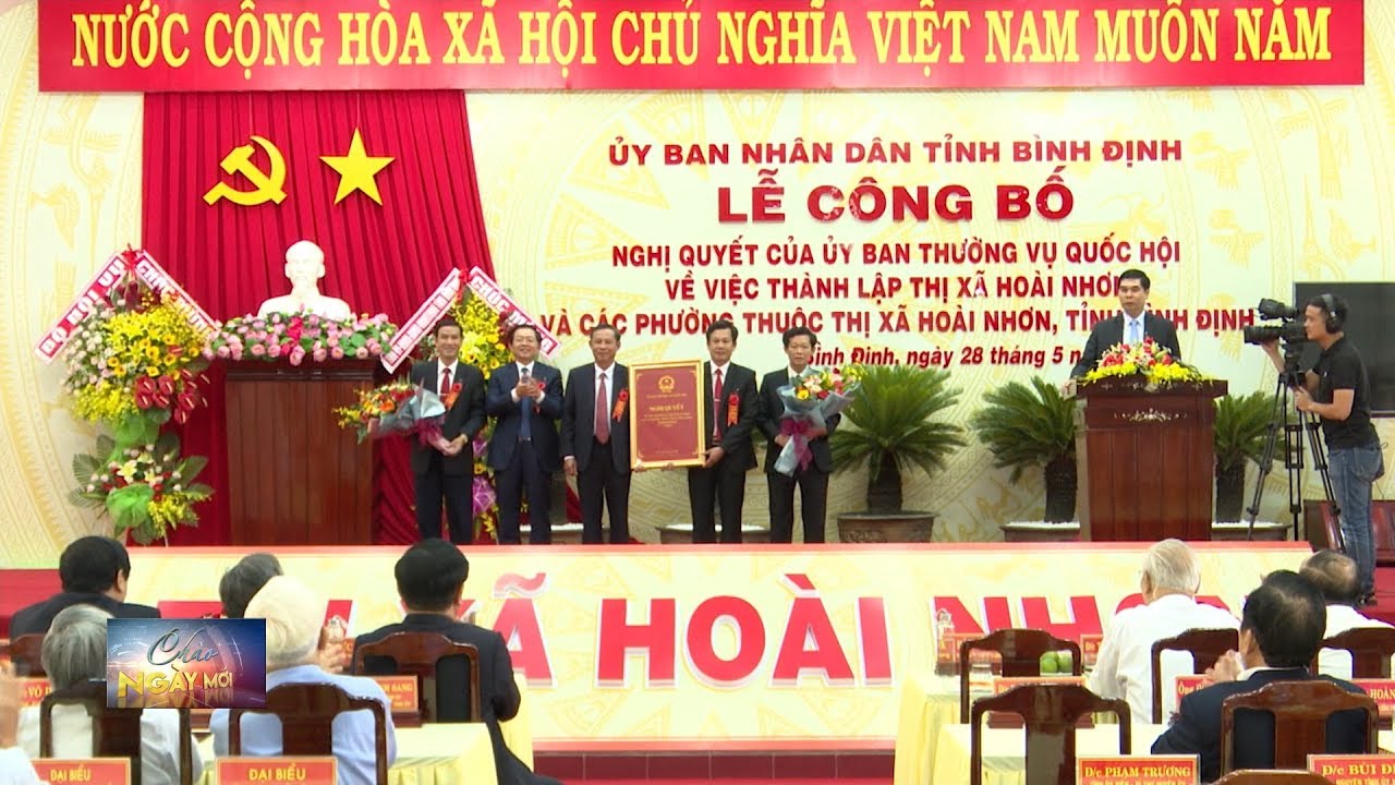 Bình Định: Thành lập thị xã Hoài Nhơn - youtube