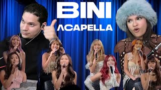 VERY SOLID!! Waleska & Efra react to BINI sing “Unang Kilig” acapella at GRAMMY Museum LA
